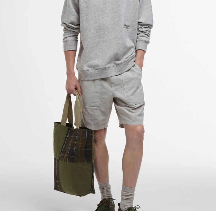 Shop Barbour Transport Patchwork Tote Bag In Green