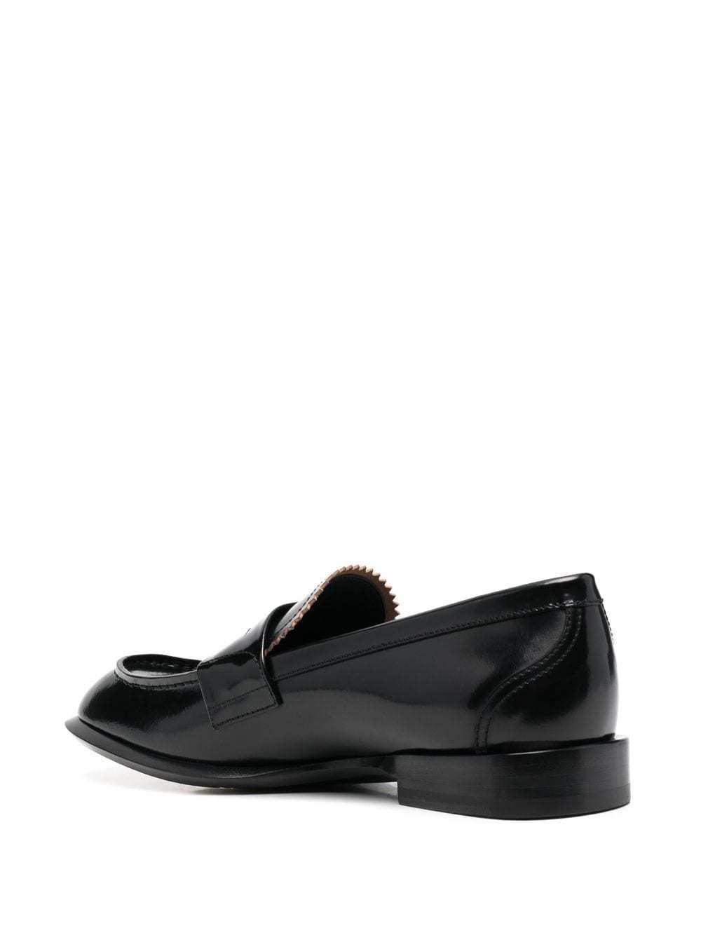 Alexander Mcqueen Coin-embellished Penny Loafers In Black