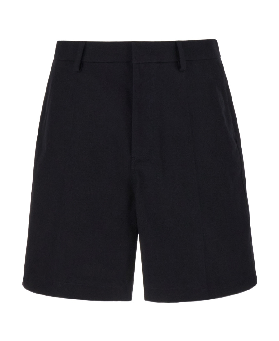 Valentino Tailored Stretch-cotton Chino Shorts In Black