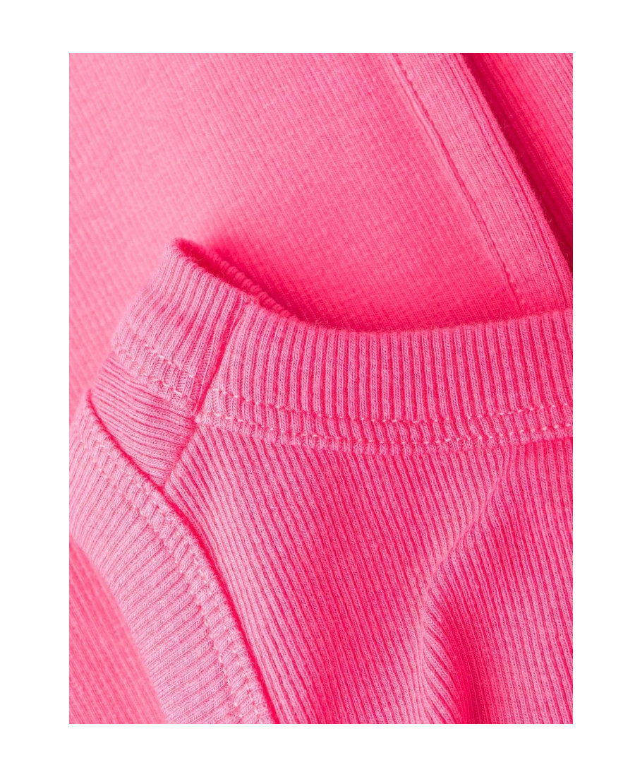 Msgm Cut-out Detail Ribbed Maxi Dress In Pink