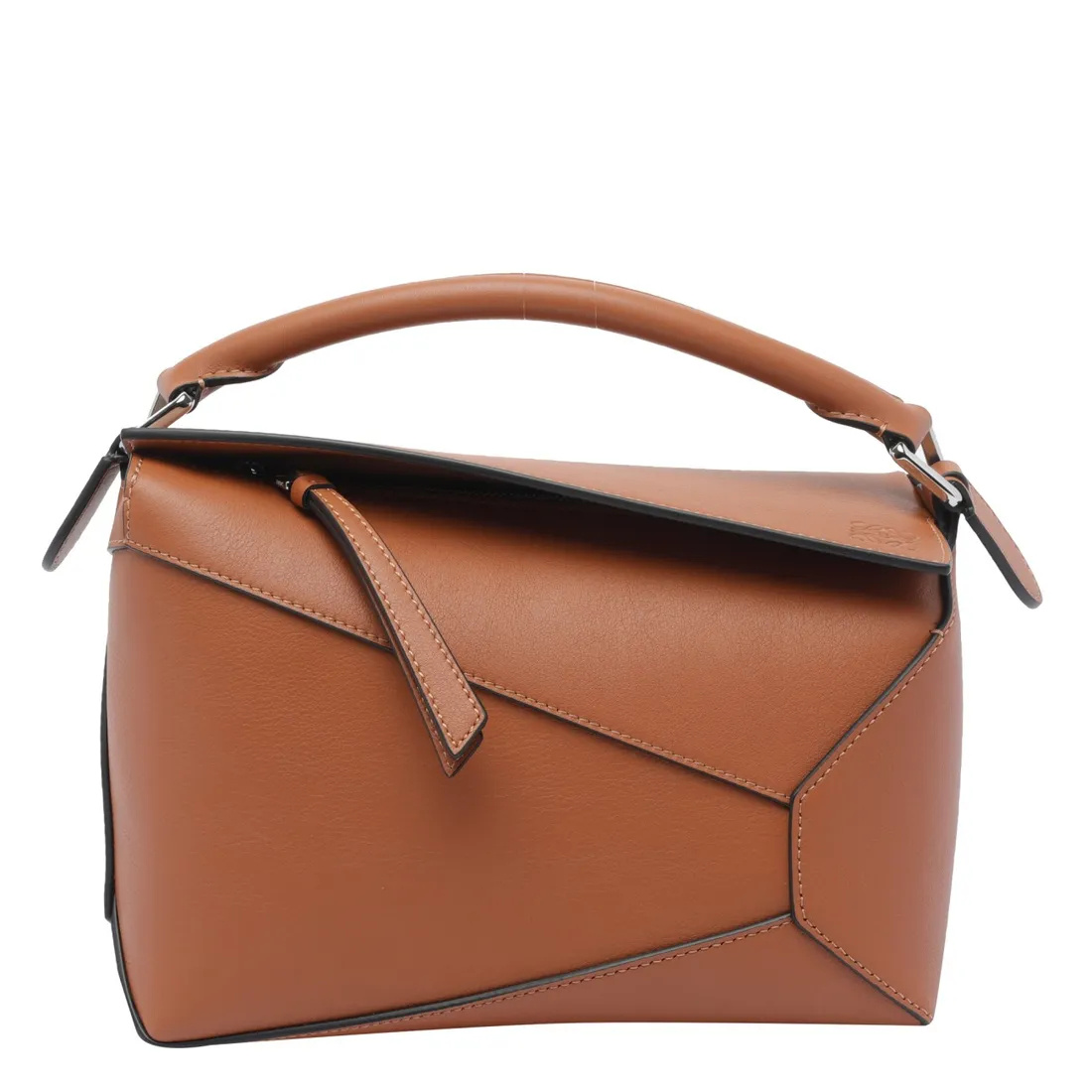 Loewe Quilted Shoulder Bag In Brown