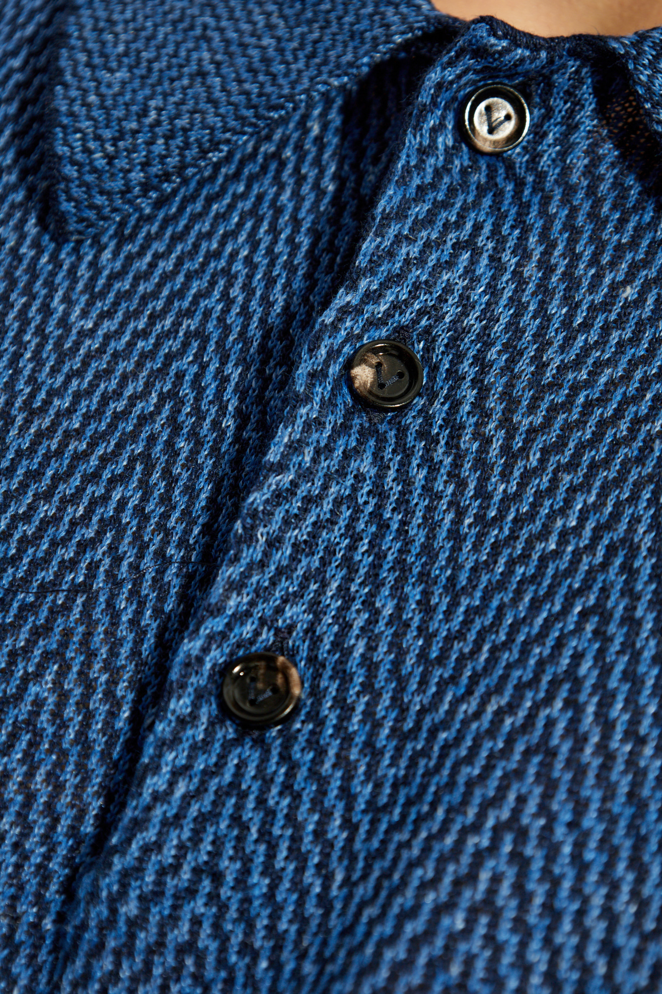 Bottega Veneta Short-sleeved Polo Shirt In Blue