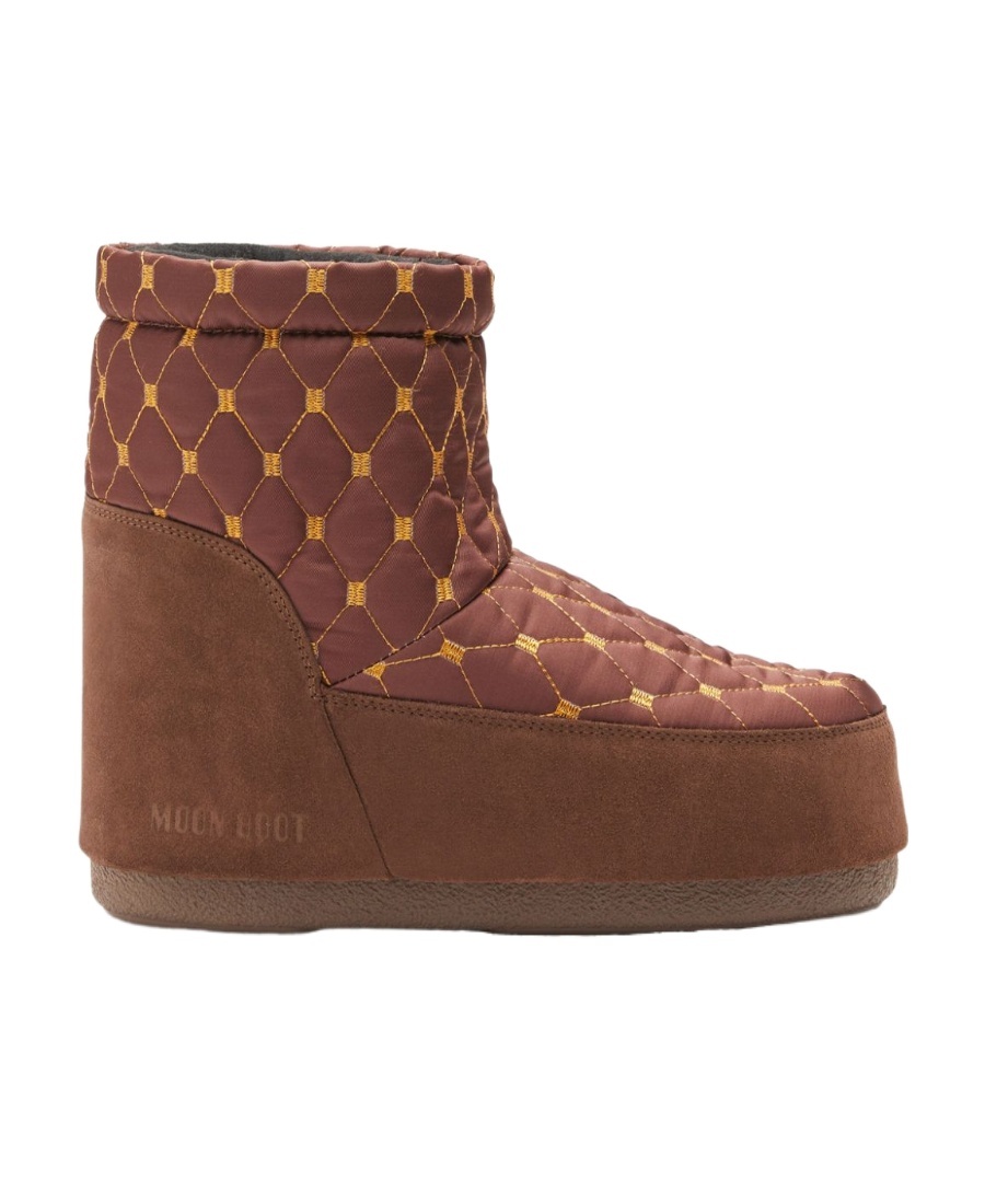 Moon Boot Icon Low Quilted Boots In Brown