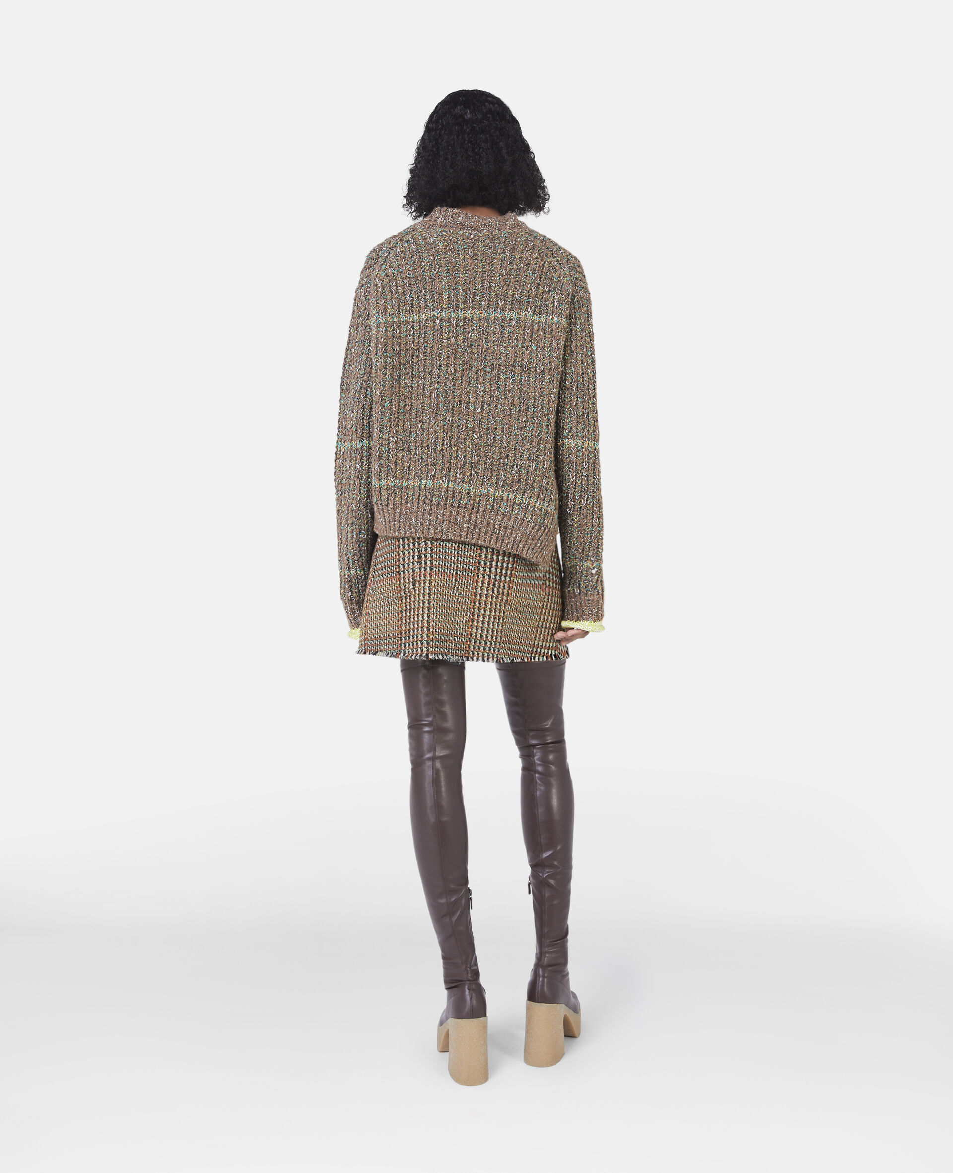 Stella Mccartney Crewneck Long-sleeved Jumper In Green