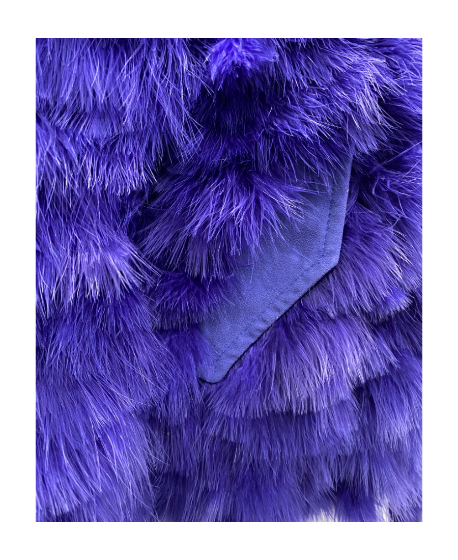 Dsquared2 Feathers Bomber Jacket Women In Blue