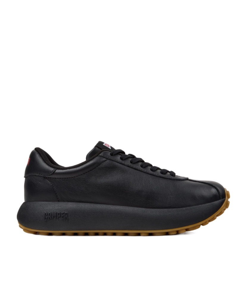 Camper Leather Pelotas Trainers In Black