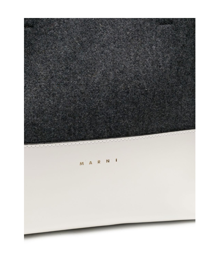 Marni Museo Felt Tote Bag In Black