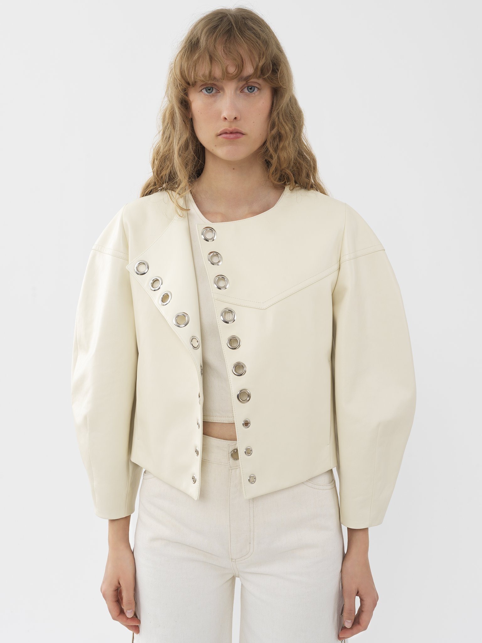 Chloé Long-sleeved Jacket In White
