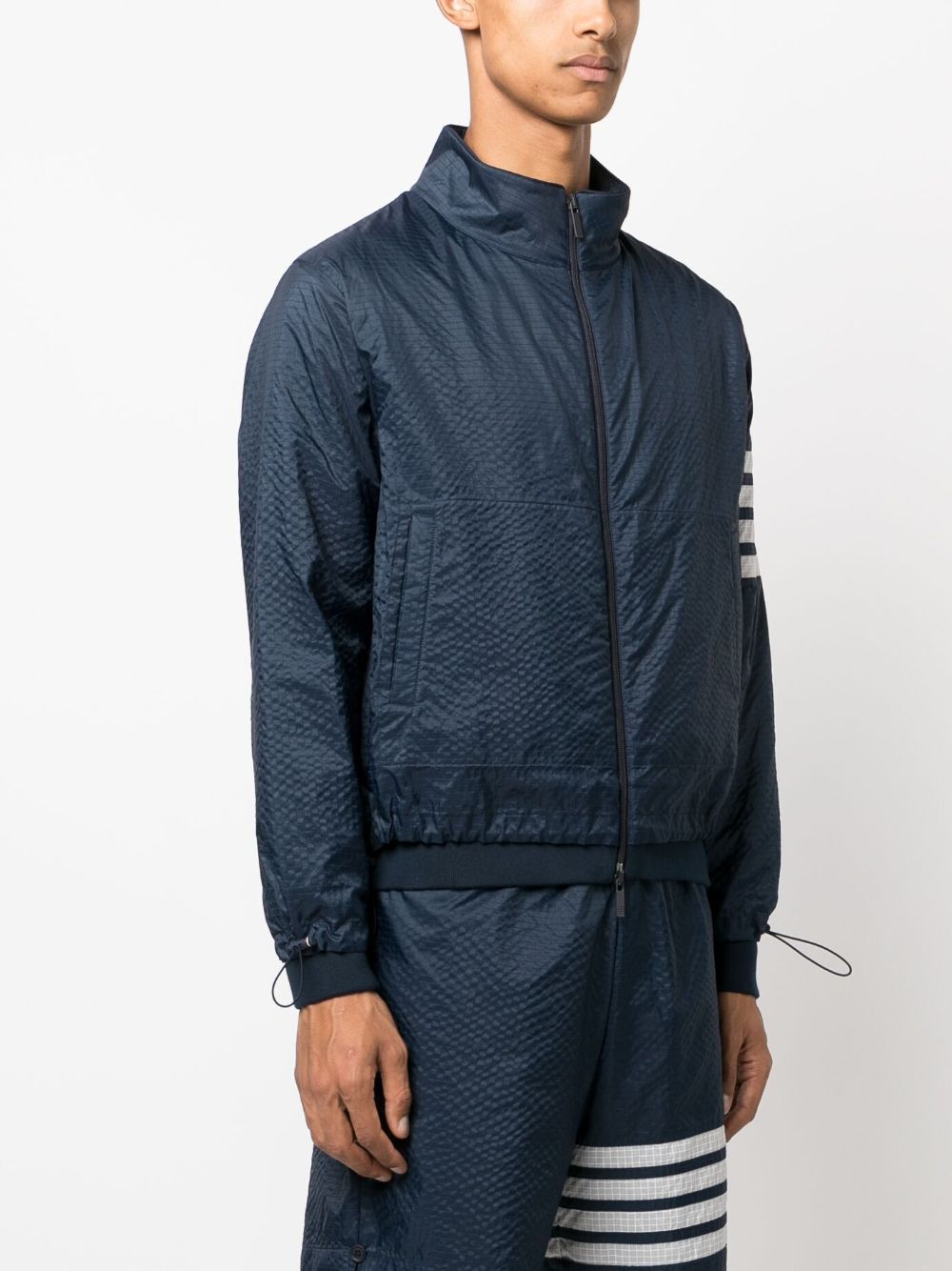 Thom Browne Reversible Jacket In Blue