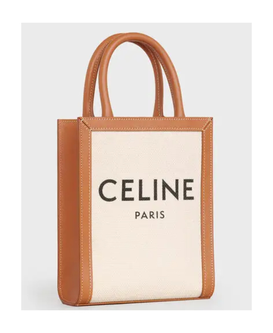 Celine Stylish And Chic Vertical Basket Handbag For Women In Nude