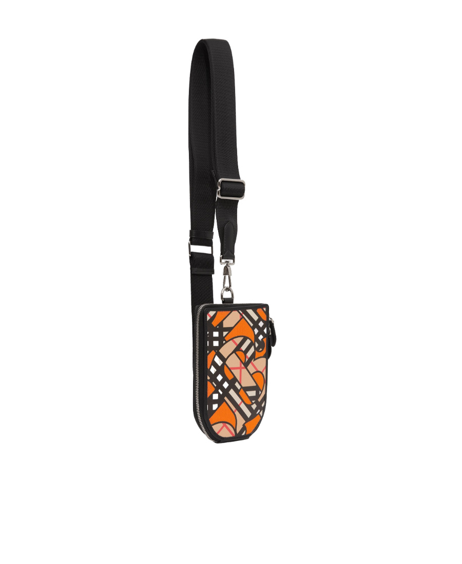 Burberry Monogram-pattern Zip-fastening Wallet In Black
