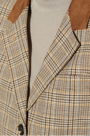 Rag & Bone Lapel Long-sleeved Suit Jacket In Brown