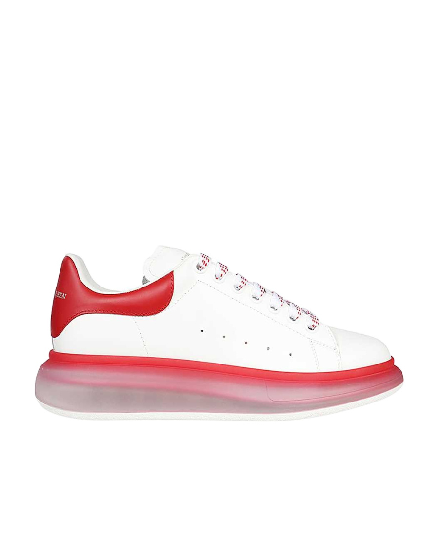 Alexander Mcqueen Tie Low-top Sneakers In White