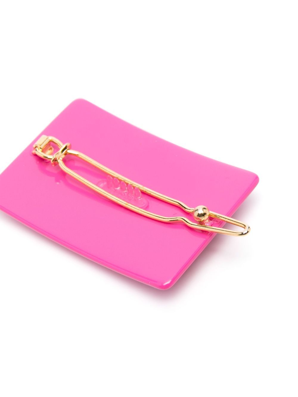 Fendi Ff-embossed Hair Clip In Fuchsia