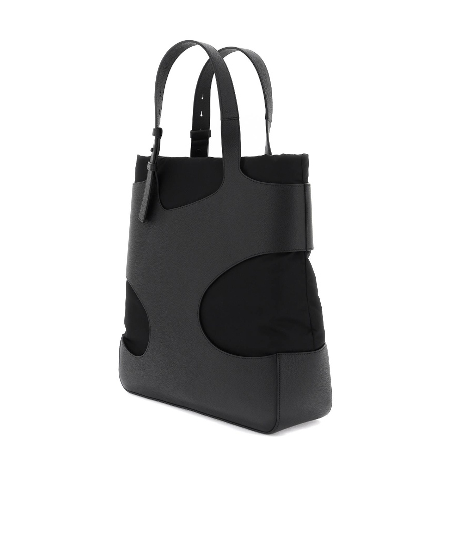 FERRAGAMO HOLLOWED-OUT LOGO HANDBAG 