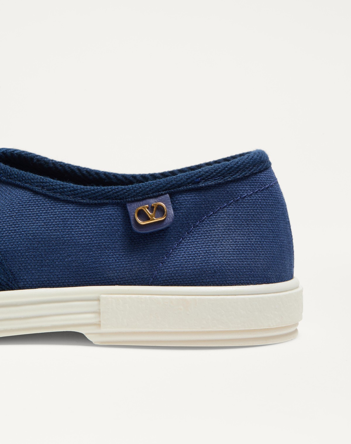 Valentino Bay By Bay Canvas Ballerina Sneaker In Blue