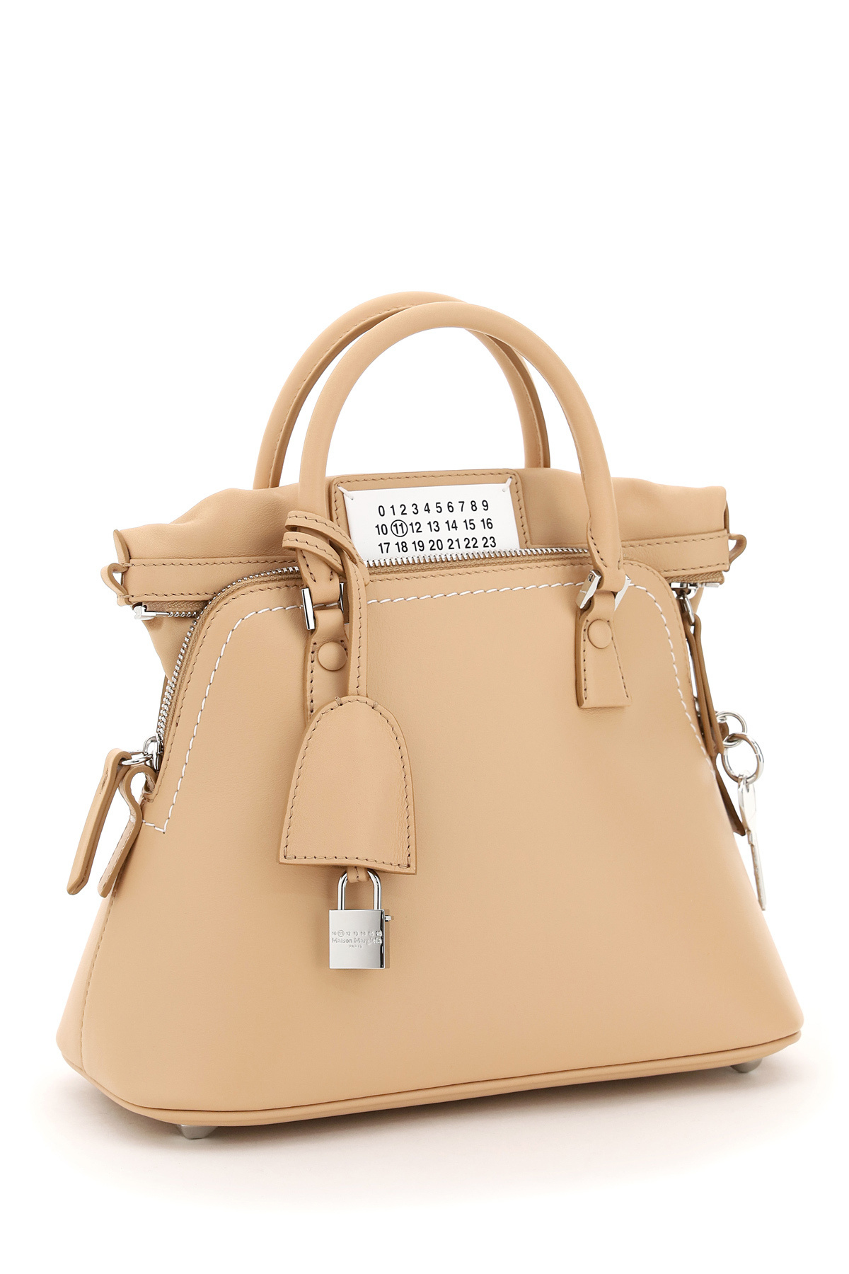 Maison Margiela 5ac Leather Tote In Nude