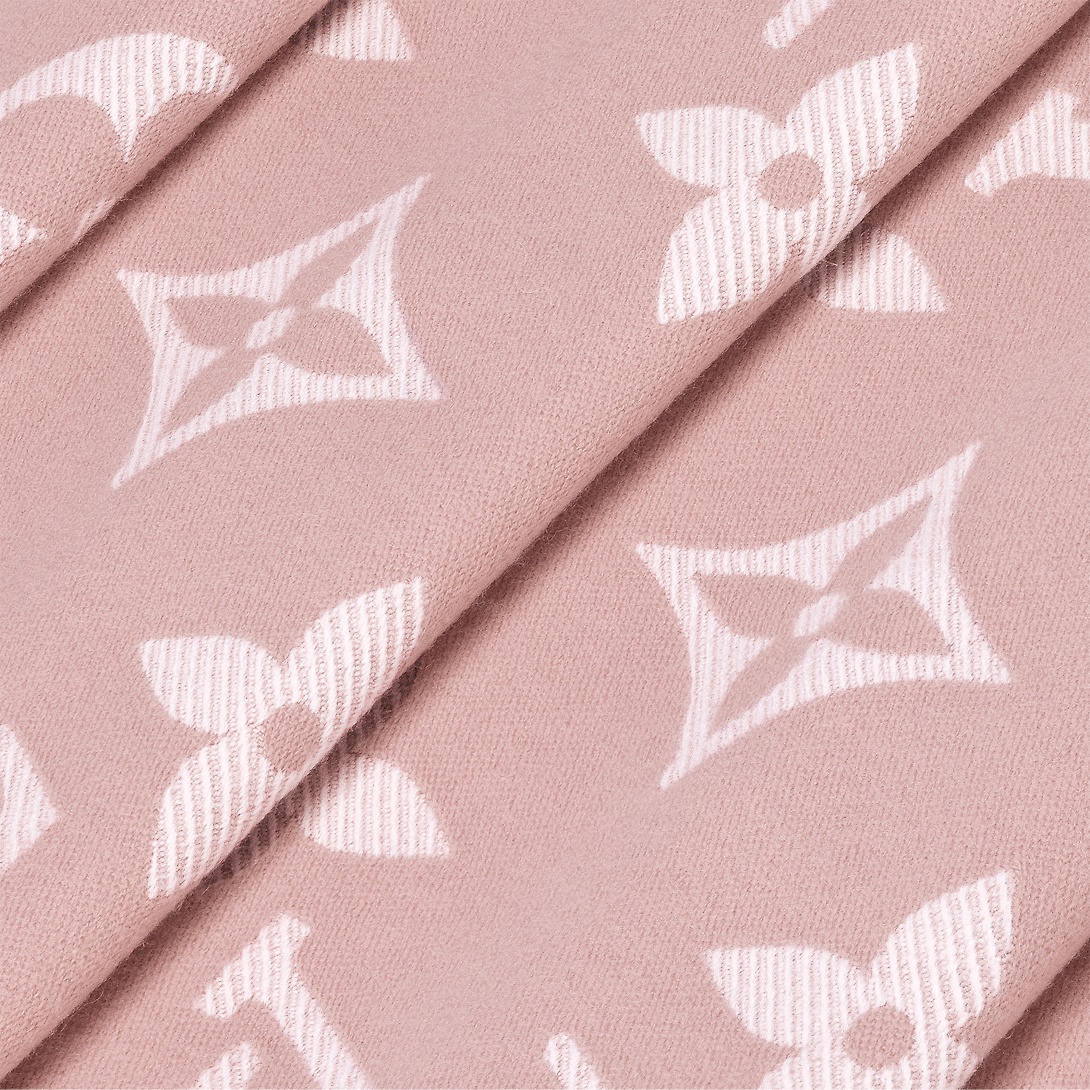 Pre-owned Louis Vuitton Essential Wool Scarf In Pink