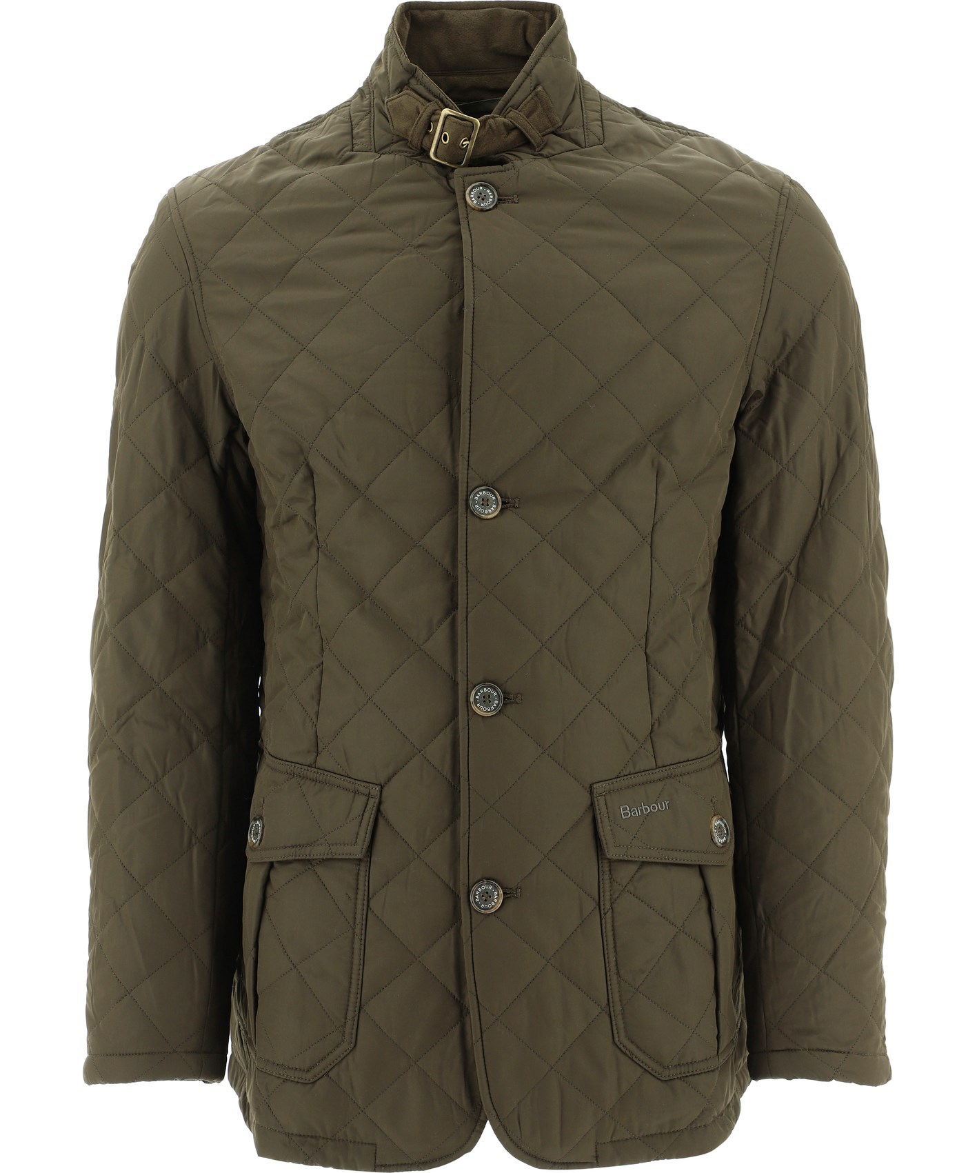 Barbour Lutz Quilted Jacket In Green