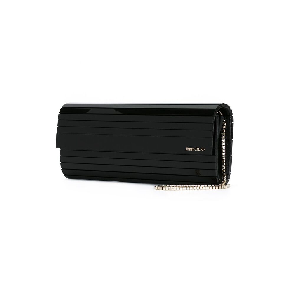 Jimmy Choo Sweetie Acrylic Clutch In Black