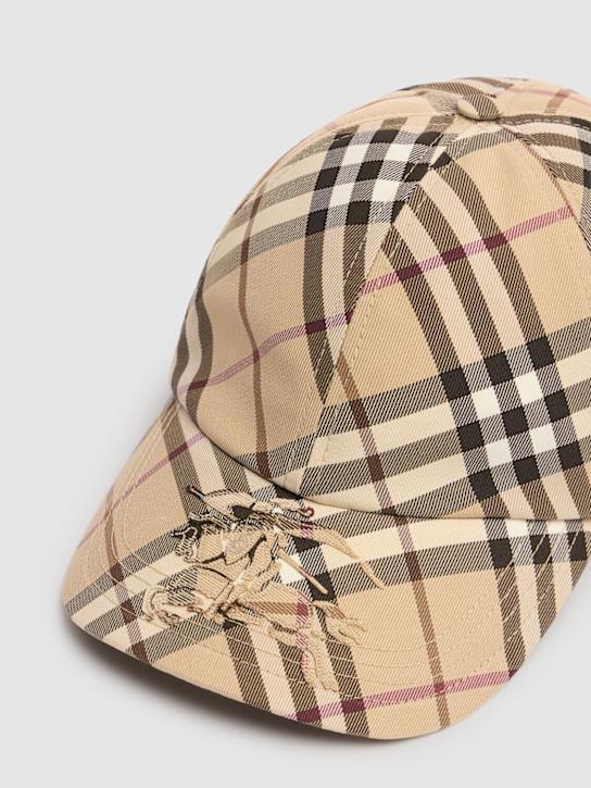 Burberry Check Detail Baseball Cap