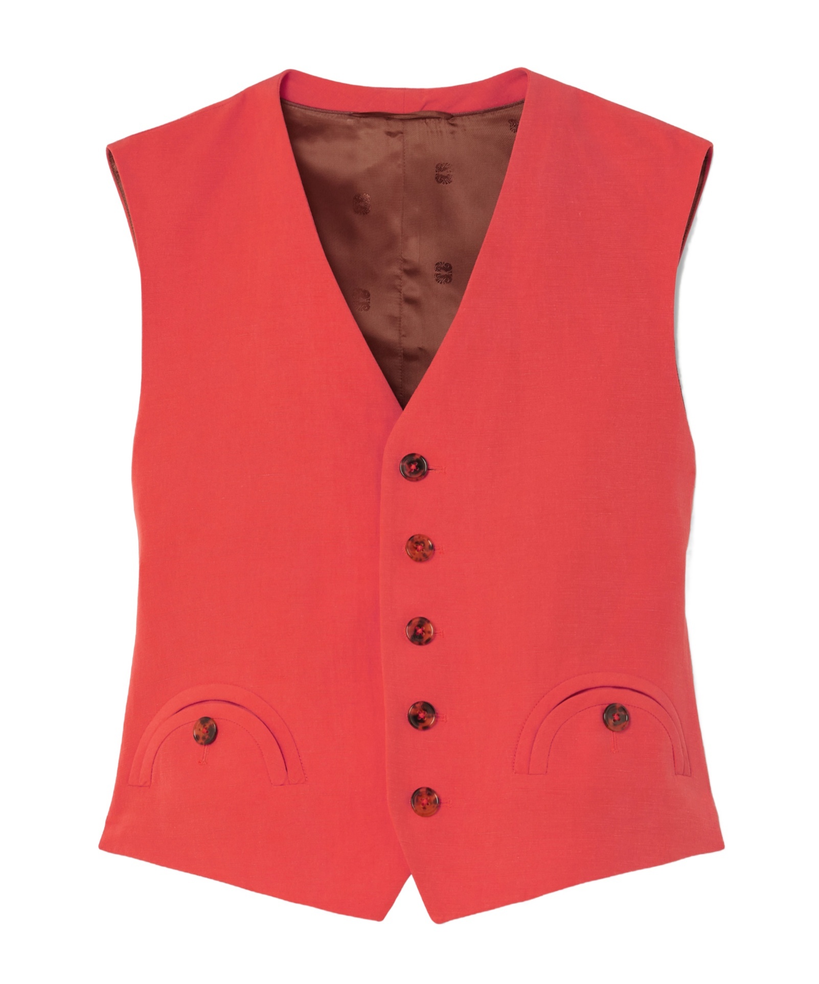 Blazé Milano Sleeveless Vest In Red