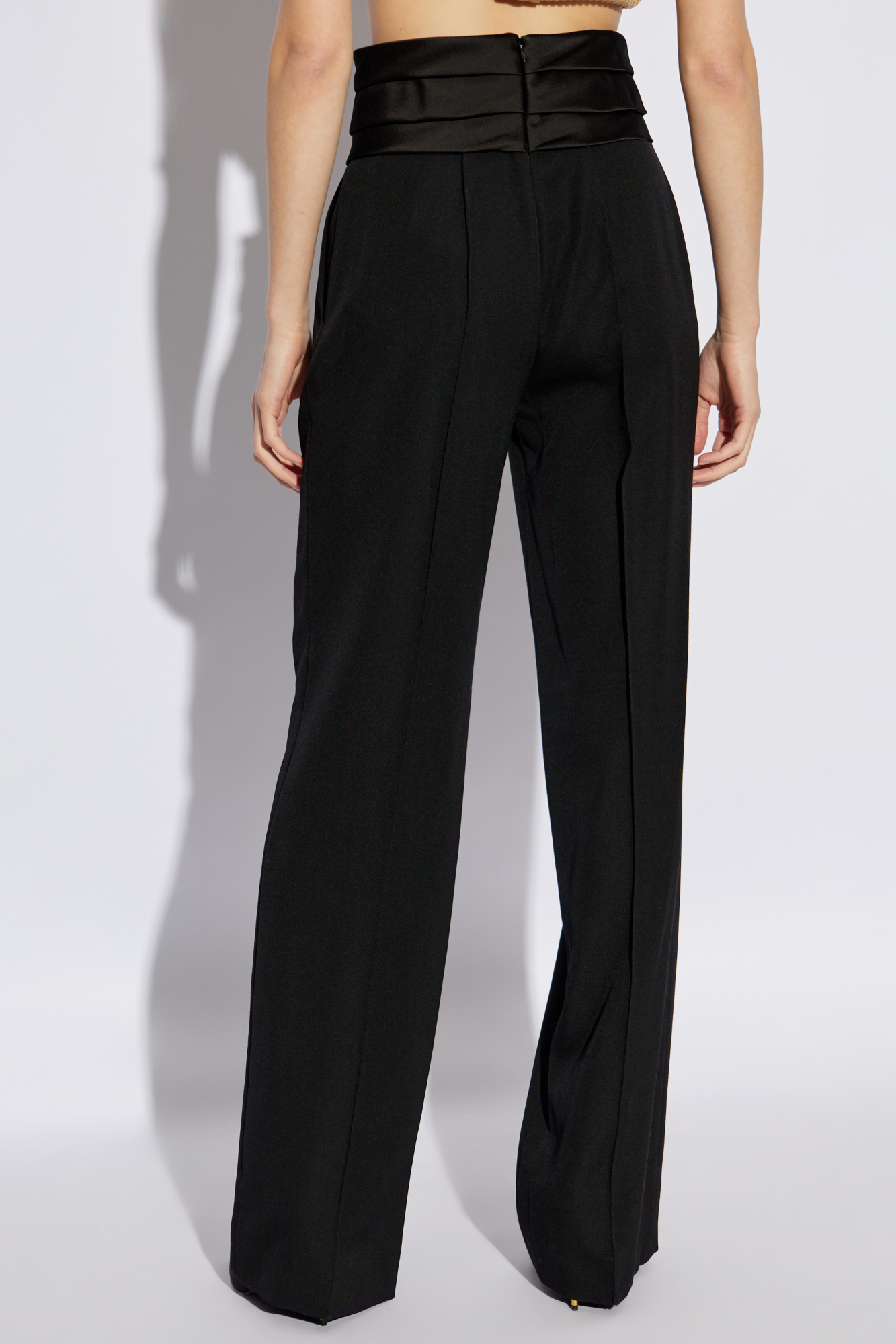 BALMAIN VIRGIN-WOOL TROUSERS 