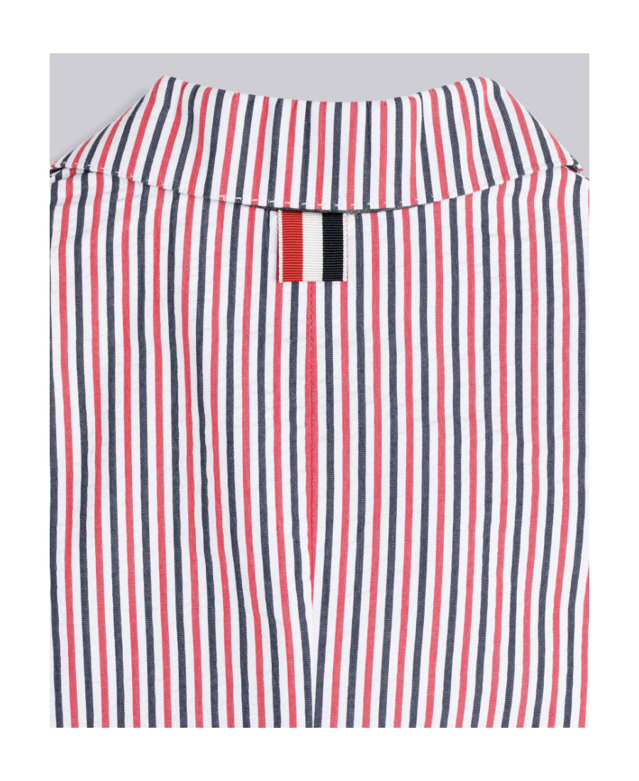 Thom Browne Pinstripe Tailored Blazer In White