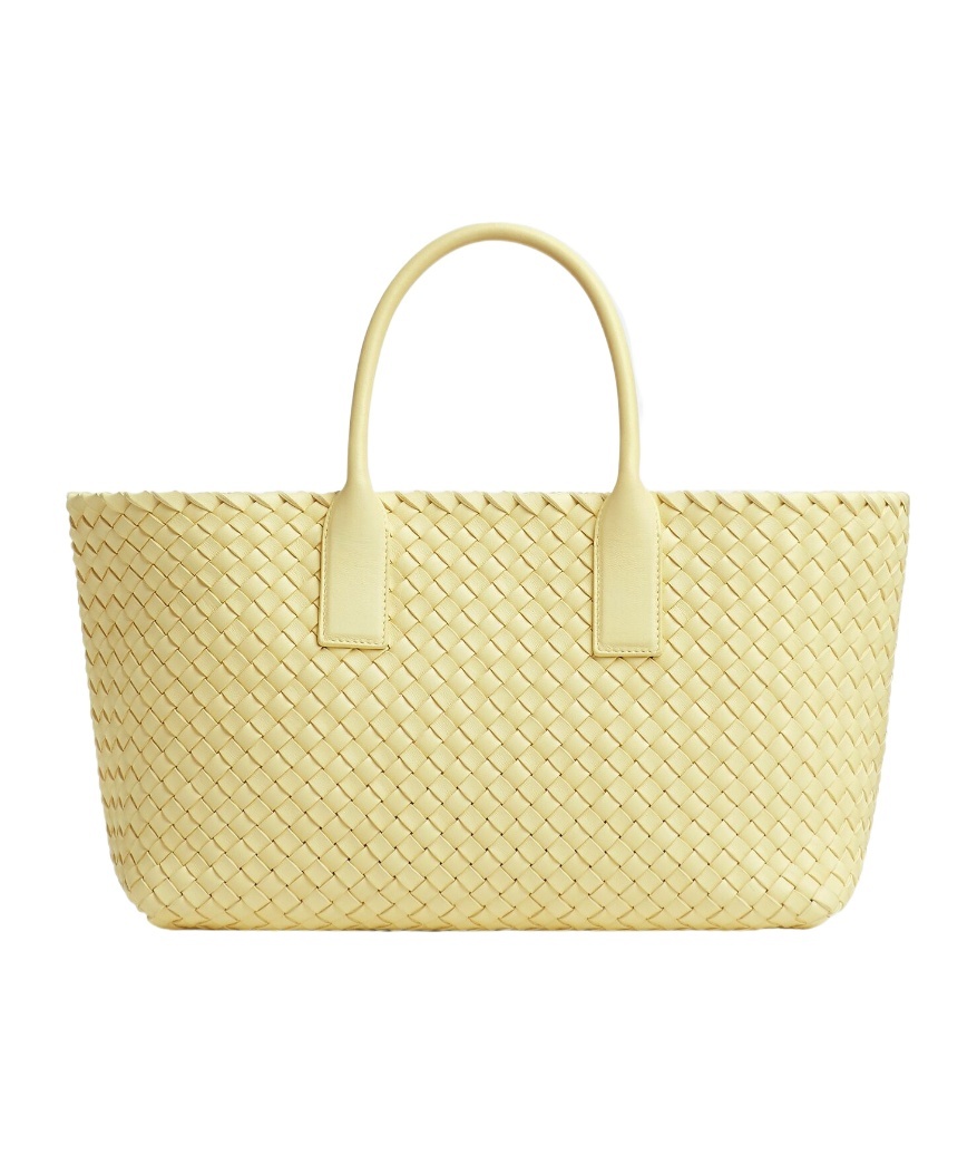 Bottega Veneta Small Intreccio Handbag In Nude