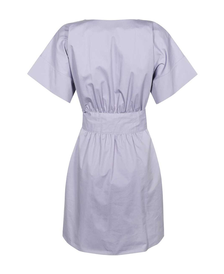 Emporio Armani V-neck Dress In Gray
