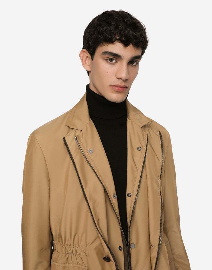 Dolce & Gabbana Layered Single-breasted Blazer In Nude