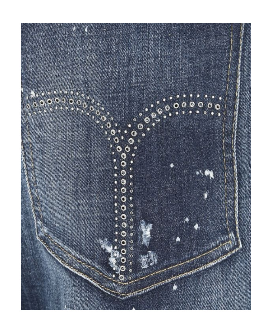 Dsquared2 Distressed Denim Shorts In Black