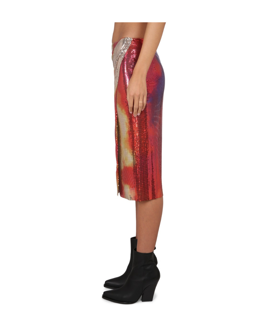 Shop Rabanne Jupe Chainmail Skirt In Multicolor