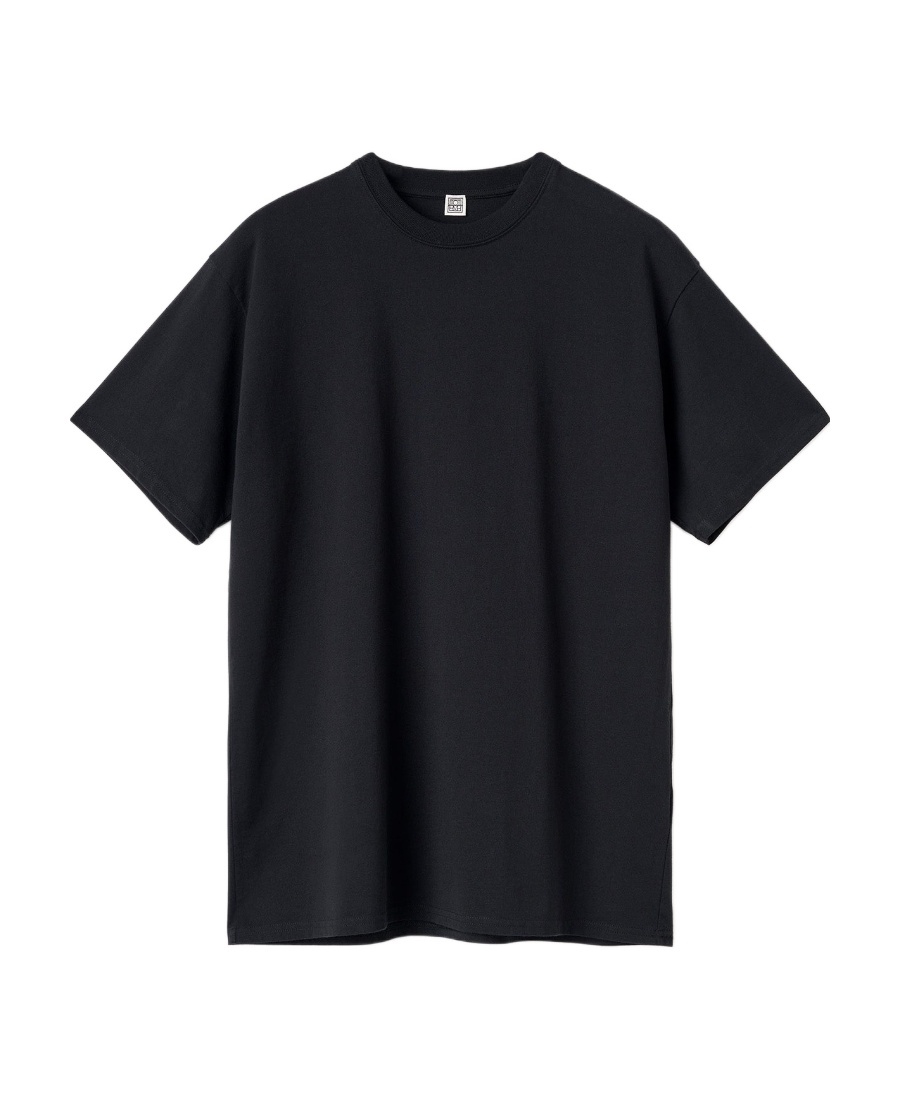 Totême Crew-neck Cotton T-shirt In Black