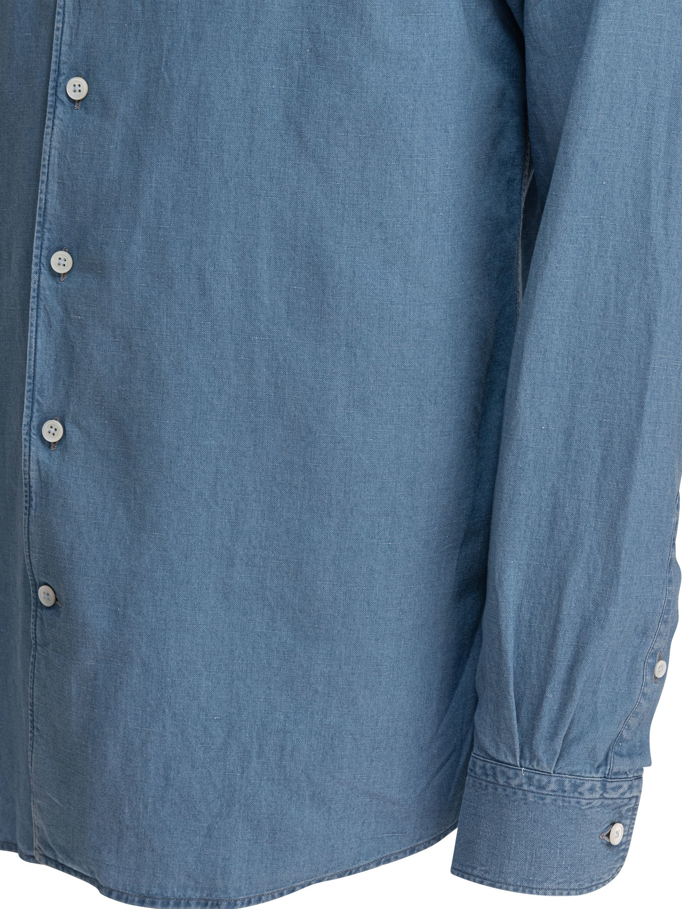 Shop Zegna Long-sleeved Shirt In Blue