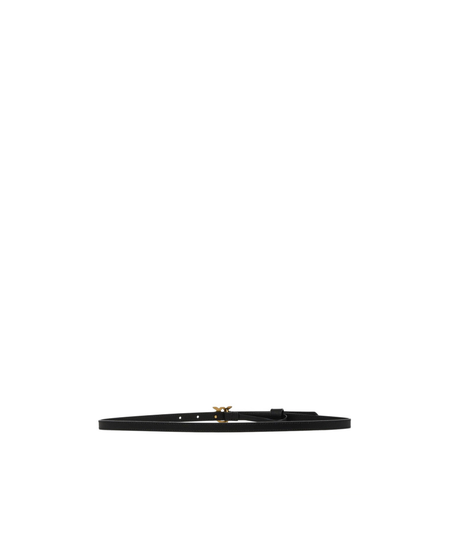 Shop Pinko Love Bird Buckle Belt In Black