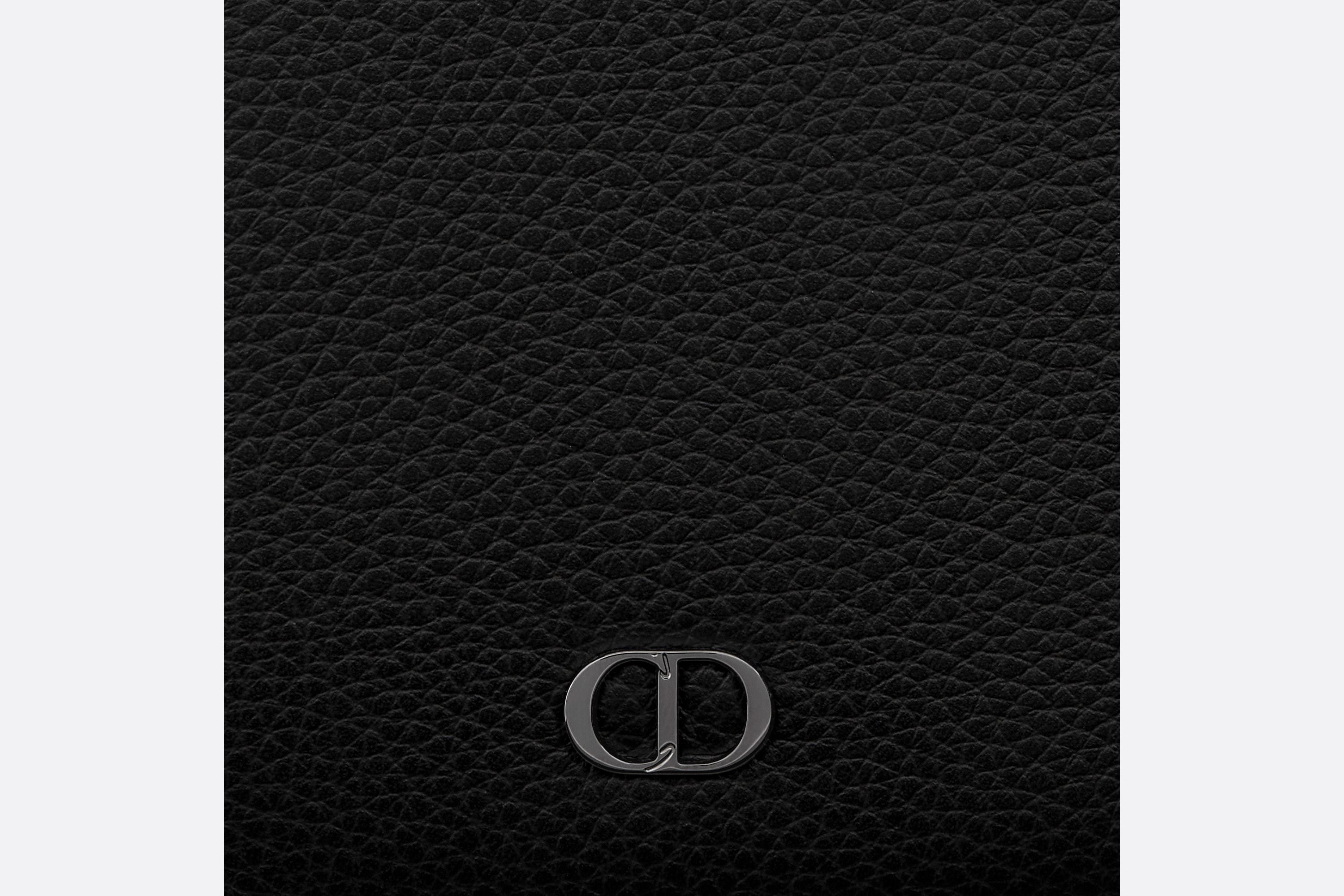 Dior Zipper Wallet In Black