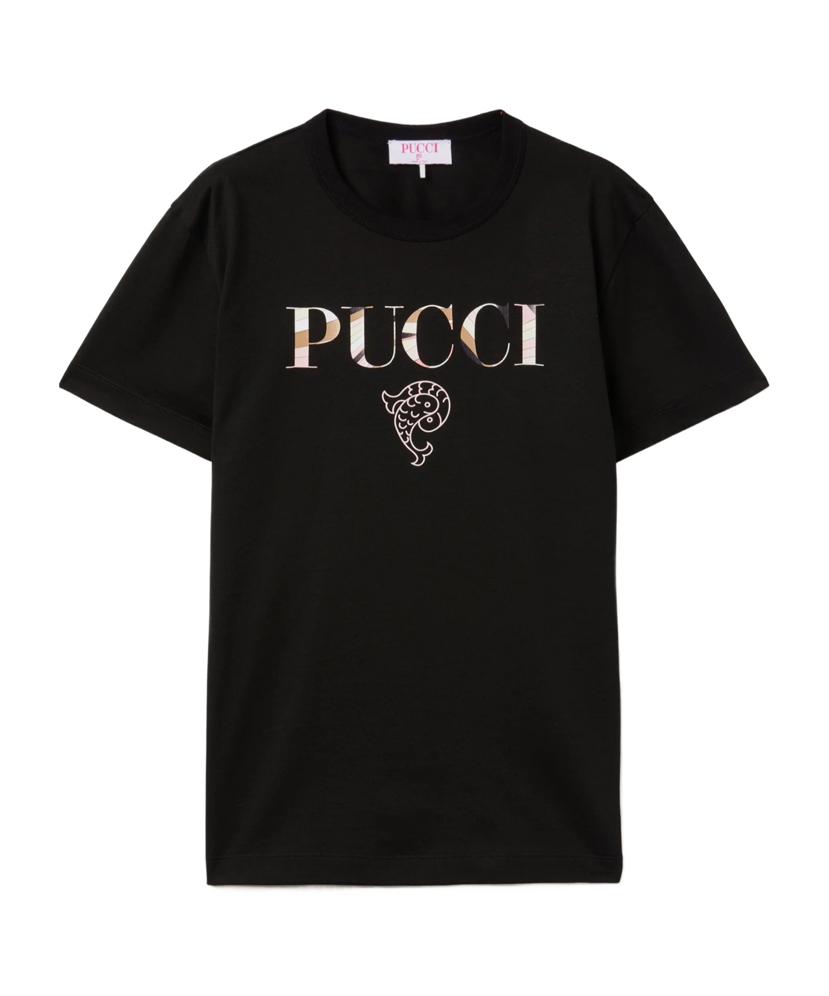 Emilio Pucci Cotton Logo T-shirt In Black