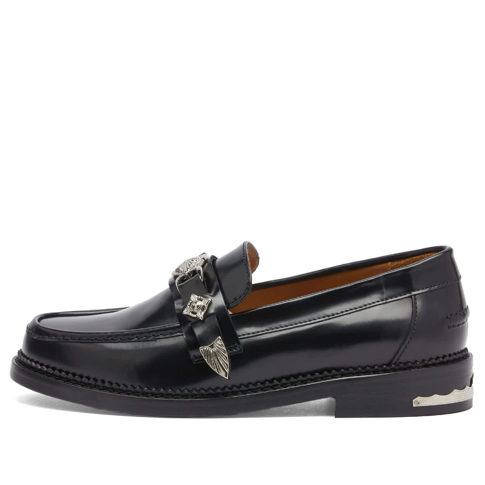 Toga Low-heel Loafers In Black
