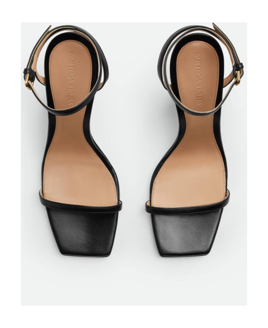 Shop Bottega Veneta Knot Sandal In Black
