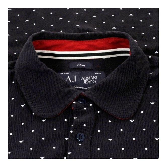 ARMANI JEANS LOGO DETAILS POLO SHIRT