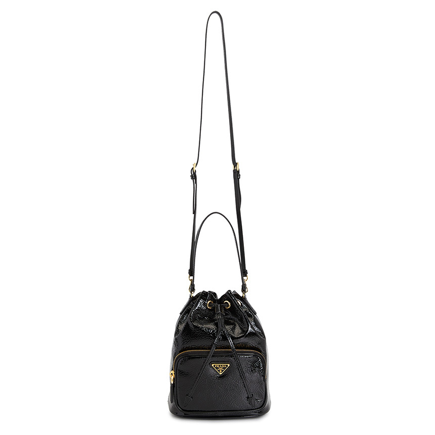 Prada Borsa A Secchiello Re-edition 1978 In Re-nylon Nero Donna In Black