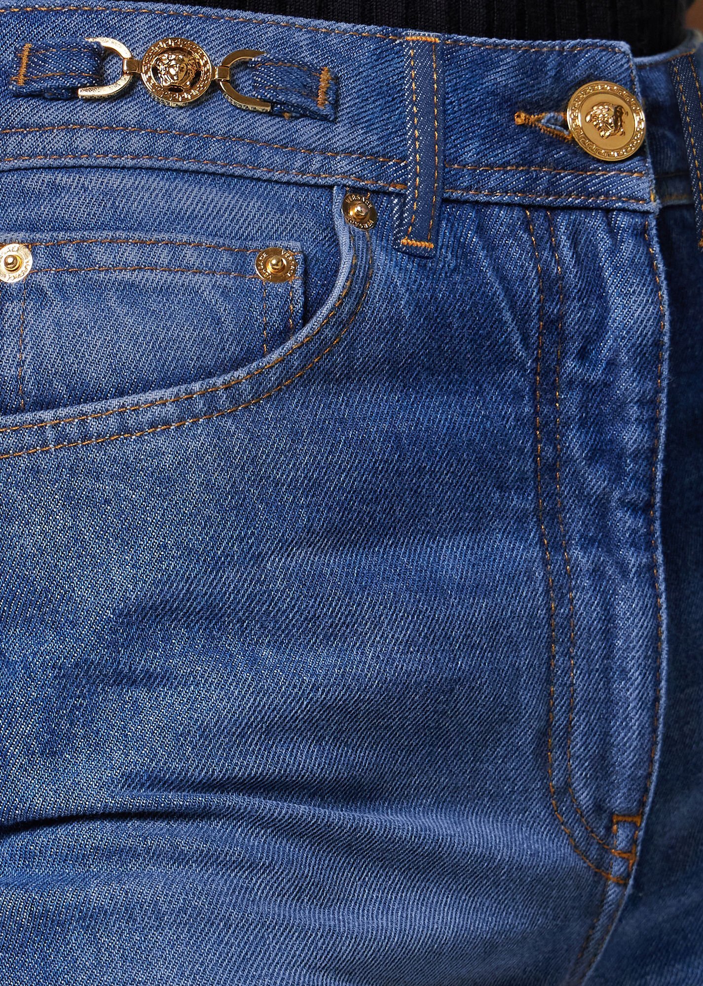 Versace Medusa '95 Straight-leg Jeans In Blue