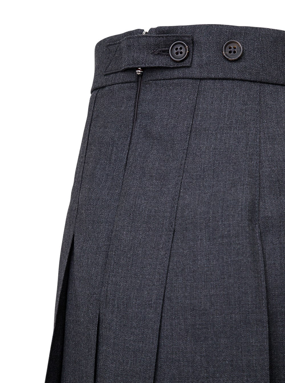 Thom Browne Pleated Mini Skirt In Black