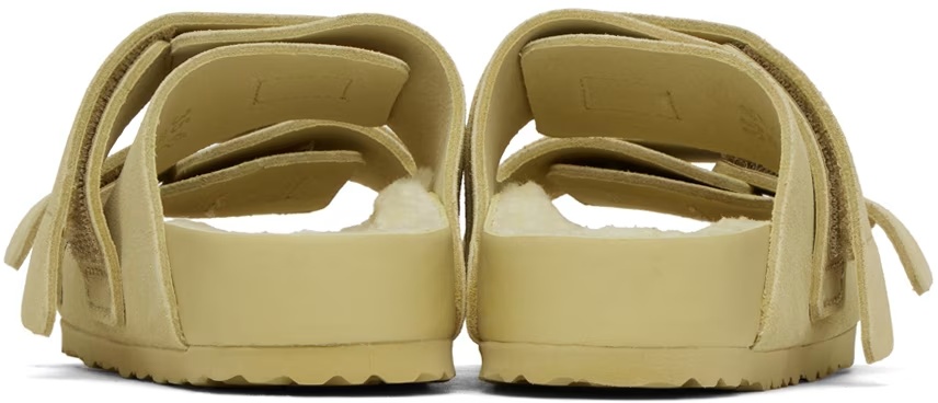 Tekla Yellow Birkenstock Edition Uji Sandals In Brown