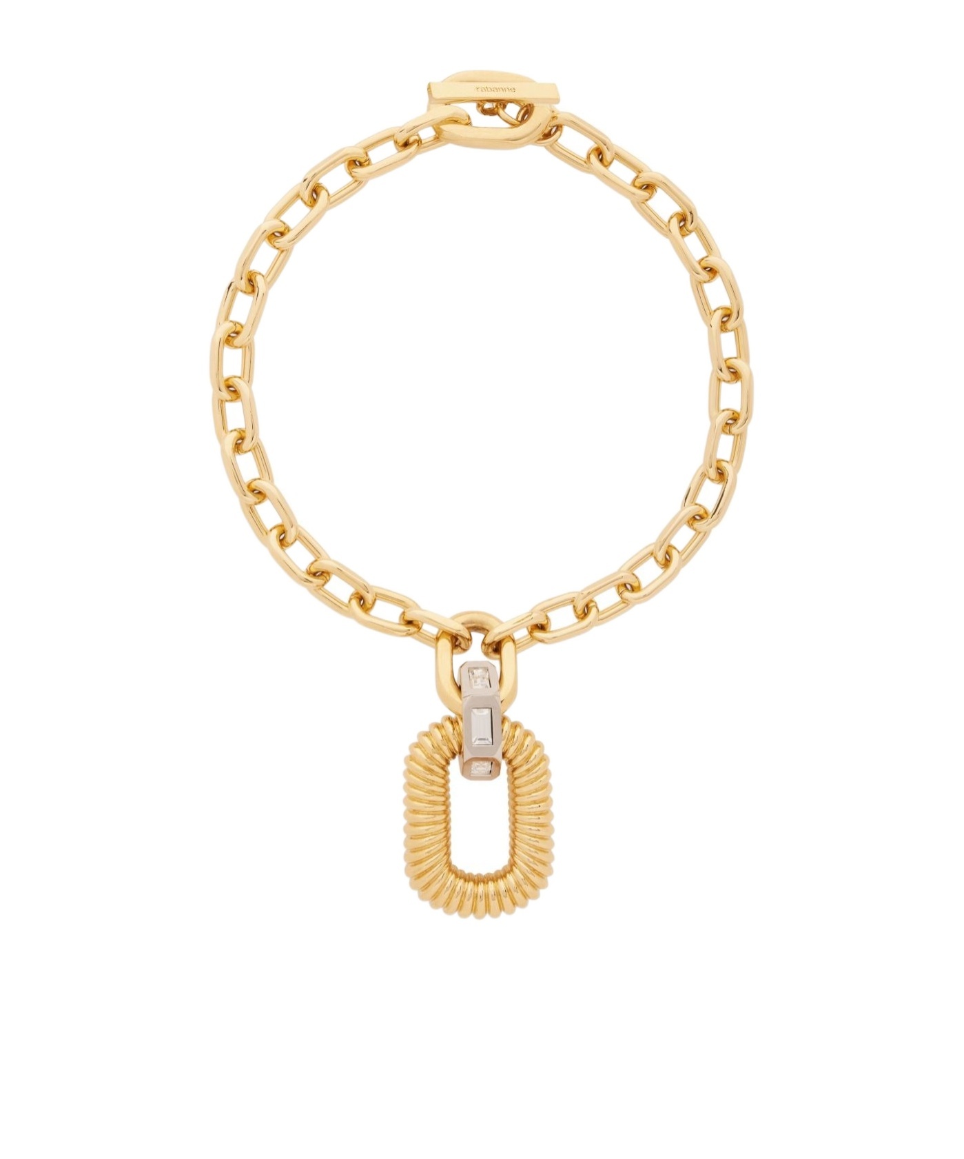 Rabanne Xl Link Necklace In Gold