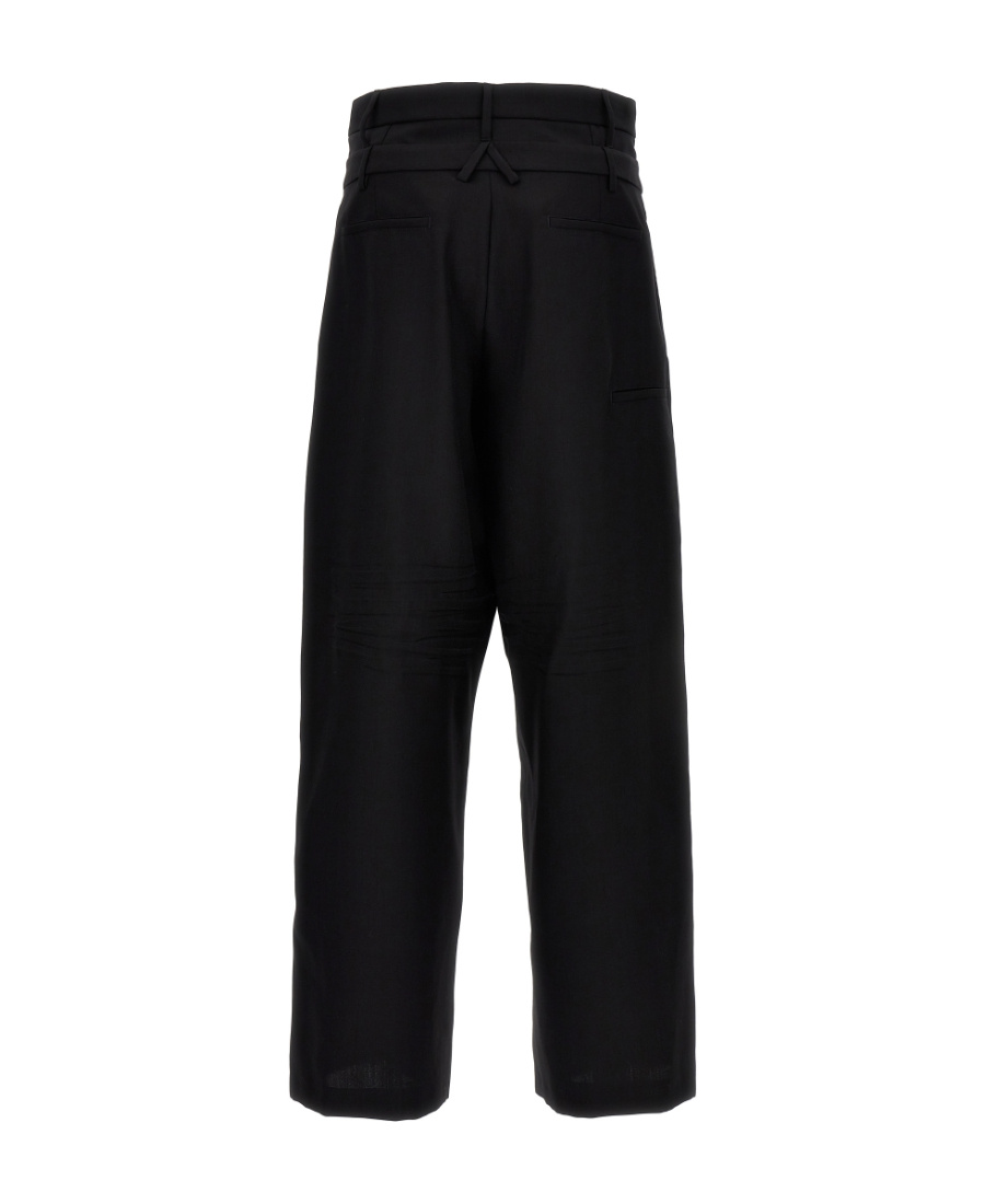 AMBUSH AMBUSH DOUBLE BELTED WIDE-LEG TROUSERS