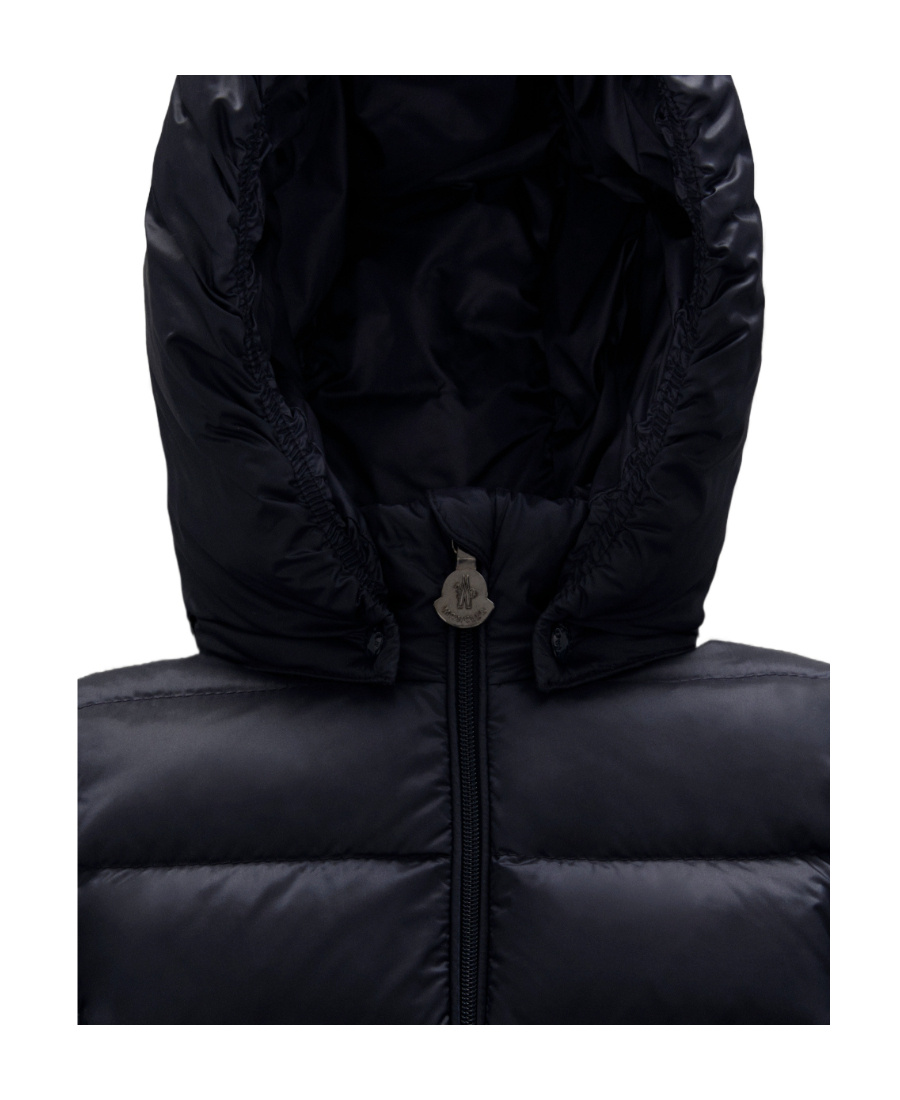 Moncler Padded Hooded Jacket In Blue