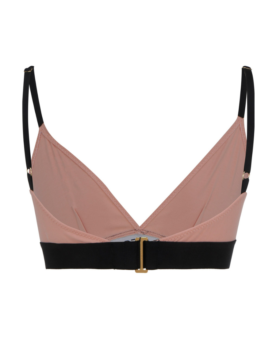 Tom Ford Logo-print Triangle Bra In Pink