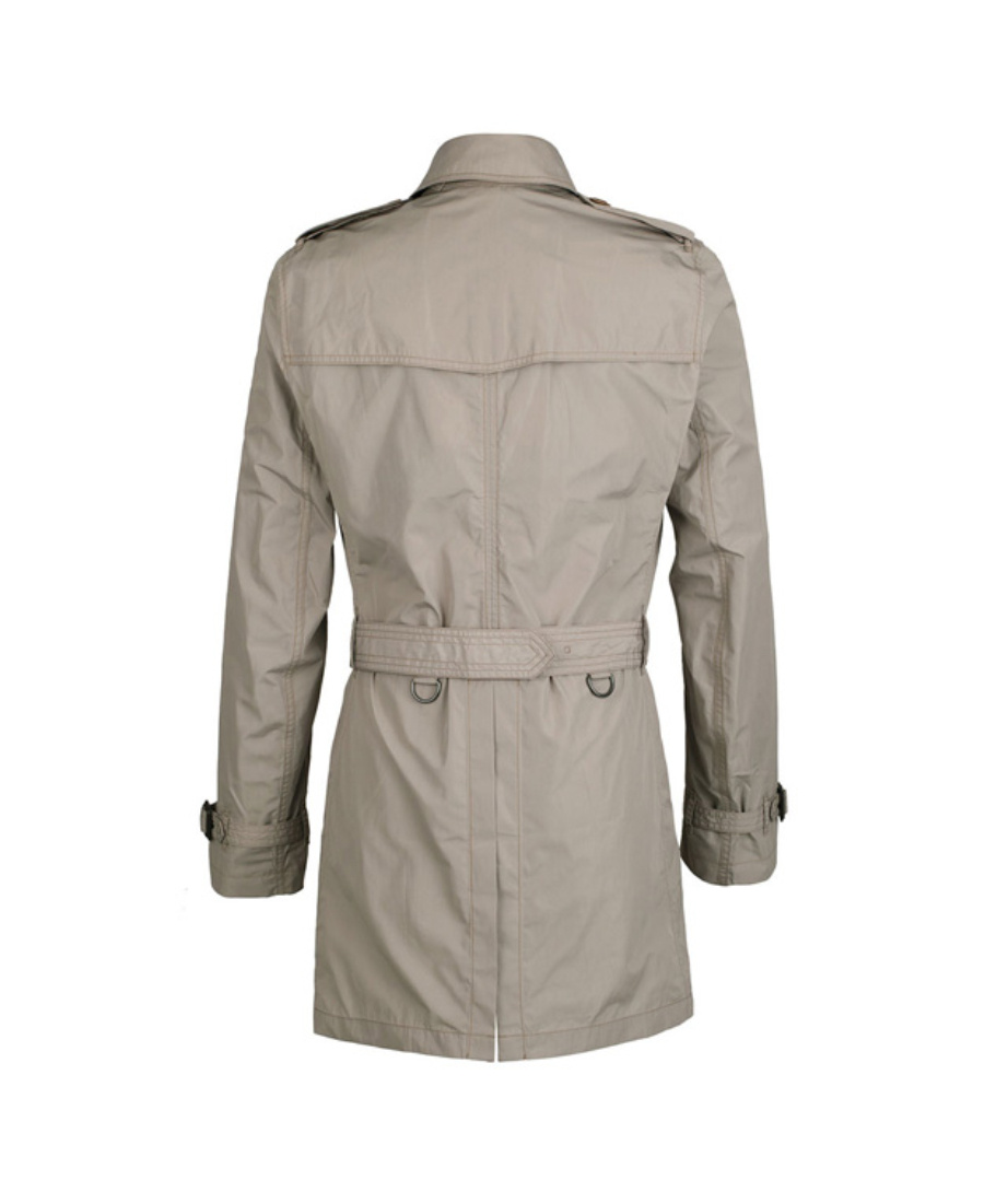 Burberry Lapel Double-breasted Trench Coat In Nude